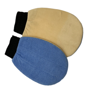 MT003 Chamois patchwork wash mitt, MT003 Chamois patchwork wash mitt