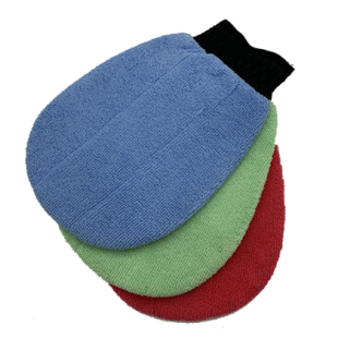 MT003 Chamois patchwork wash mitt, MT003 Chamois patchwork wash mitt