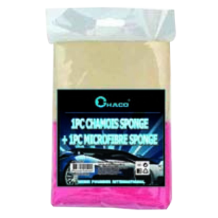 BL004 1pc Microfibre sponge + 1pc chamois sponge +1pc microfibre cloth, BL004 1pc Microfibre sponge + 1pc chamois sponge +1pc microfibre cloth