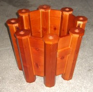 wooden flowerpot3, wooden flowerpot3