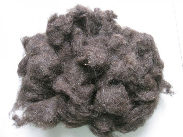 dark sheepwool combings,coarser type